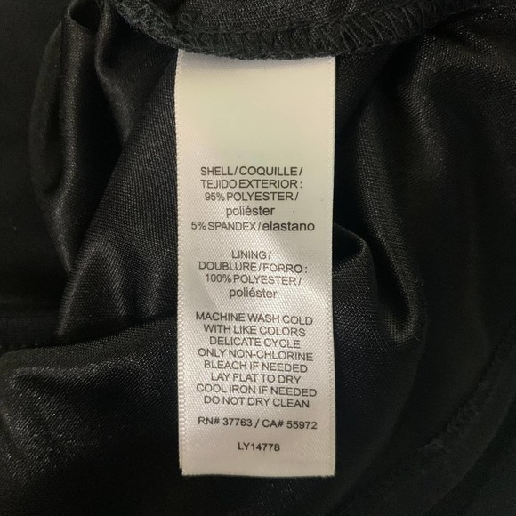 LAUNDRY x SHELLI SEGAL Black Spaghetti Strap Ruched Sheath Dress‎ - Picture 11 of 12